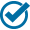 Blue Confirmation Checkmark