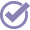 Purple Confirmation Checkmark